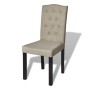 Sillas de comedor 6 unidades de tela camel de vidaXL, Sillas de comedor - Ref: Foro24-160790, Precio: 404,91 €, Descuento: %