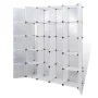 Armario modular con 14 compartimentos blanco 37x146x180,5 cm de vidaXL, Armarios roperos - Ref: Foro24-240500, Precio: 89,50 ...