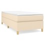 Cama box spring con colchón tela color crema 90x200 cm de vidaXL, Camas y somieres - Ref: Foro24-3144495, Precio: 263,82 €, D...