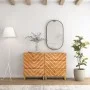 Armario auxiliar 2 uds madera mango marrón negro 60x33,5x75cm de vidaXL, Aparadores - Ref: Foro24-3206281, Precio: 291,89 €, ...