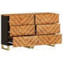 Armario auxiliar 2 uds madera mango marrón negro 60x33,5x75cm de vidaXL, Aparadores - Ref: Foro24-3206281, Precio: 297,10 €, ...