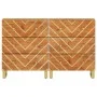 Armario auxiliar 2 uds madera mango marrón negro 60x33,5x75cm de vidaXL, Aparadores - Ref: Foro24-3206281, Precio: 291,89 €, ...