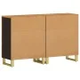 Armario auxiliar 2 uds madera mango marrón negro 60x33,5x75cm de vidaXL, Aparadores - Ref: Foro24-3206281, Precio: 291,89 €, ...