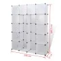 Armario modular con 14 compartimentos blanco 37x146x180,5 cm de vidaXL, Armarios roperos - Ref: Foro24-240500, Precio: 89,50 ...