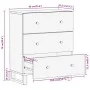 Armario auxiliar 2 uds madera mango marrón negro 60x33,5x75cm de vidaXL, Aparadores - Ref: Foro24-3206281, Precio: 291,89 €, ...
