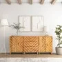 Armario auxiliar 3 uds madera mango marrón negro 60x33,5x75cm de vidaXL, Aparadores - Ref: Foro24-3206282, Precio: 391,27 €, ...