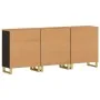 Armario auxiliar 3 uds madera mango marrón negro 60x33,5x75cm de vidaXL, Aparadores - Ref: Foro24-3206282, Precio: 391,27 €, ...