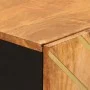 Armario auxiliar 3 uds madera mango marrón negro 60x33,5x75cm de vidaXL, Aparadores - Ref: Foro24-3206282, Precio: 391,27 €, ...