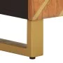 Juego muebles de baño 3 pzas madera maciza mango marrón y negro de vidaXL, Conjuntos de muebles para dormitorios - Ref: Foro2...