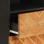 Juego muebles de baño 4 pzas madera maciza mango marrón y negro de vidaXL, Muebles de baño - Ref: Foro24-3206291, Precio: 328...