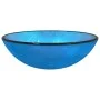 Blaues gehärtetes Glaswaschbecken 42x14 cm von vidaXL, Sinkt - Ref: Foro24-345265, Preis: 70,46 €, Rabatt: %