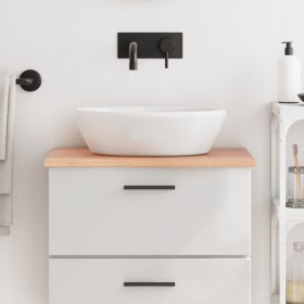 Encimera de baño madera maciza tratada marrón claro 60x30x2 cm de vidaXL, Encimeras - Ref: Foro24-3156101, Precio: 37,84 €, D...