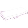 Encimera de baño madera maciza tratada marrón claro 60x30x2 cm de vidaXL, Encimeras - Ref: Foro24-3156101, Precio: 37,84 €, D...