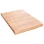 Light brown treated solid wood bathroom countertop 40x60x(2-4) cm by vidaXL, Countertops - Ref: Foro24-3156099, Price: 42,00 ...