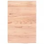Light brown treated solid wood bathroom countertop 40x60x(2-4) cm by vidaXL, Countertops - Ref: Foro24-3156099, Price: 42,00 ...