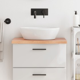 Encimera baño madera maciza tratada marrón claro 60x40x(2-4) cm de vidaXL, Encimeras - Ref: Foro24-3156105, Precio: 64,71 €, ...