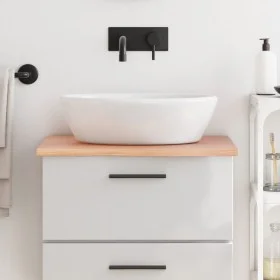 Encimera de baño madera maciza tratada marrón claro 60x50x2 cm de vidaXL, Encimeras - Ref: Foro24-3156107, Precio: 59,34 €, D...