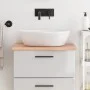 Solid light brown treated wood bathroom countertop 60x50x2 cm by vidaXL, Countertops - Ref: Foro24-3156107, Price: 59,34 €, D...