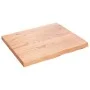 Solid light brown treated wood bathroom countertop 60x50x2 cm by vidaXL, Countertops - Ref: Foro24-3156107, Price: 59,34 €, D...