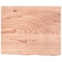 Encimera de baño madera maciza tratada marrón claro 60x50x2 cm de vidaXL, Encimeras - Ref: Foro24-3156107, Precio: 60,56 €, D...