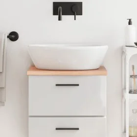 Solid light brown treated wood bathroom countertop 40x30x2 cm by vidaXL, Countertops - Ref: Foro24-3156089, Price: 25,59 €, D...