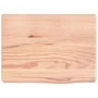 Badezimmerarbeitsplatte aus hellbraun behandeltem Massivholz, 40 x 30 x (2–6) cm von vidaXL, Arbeitsplatten - Ref: Foro24-315...