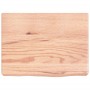 Encimera baño madera maciza tratada marrón claro 40x30x(2-6) cm de vidaXL, Encimeras - Ref: Foro24-3156091, Precio: 42,24 €, ...