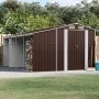 Cobertizo de jardín acero galvanizado marrón 277x365,5x179 cm de vidaXL, Cobertizos - Ref: Foro24-3188297, Precio: 569,96 €, ...