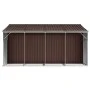 Cobertizo de jardín acero galvanizado marrón 277x365,5x179 cm de vidaXL, Cobertizos - Ref: Foro24-3188297, Precio: 569,96 €, ...
