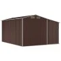 Cobertizo de jardín acero galvanizado marrón 277x365,5x179 cm de vidaXL, Cobertizos - Ref: Foro24-3188297, Precio: 569,96 €, ...