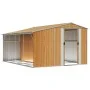 Cobertizo jardín acero galvanizado marrón claro 277x365,5x179cm de vidaXL, Cobertizos - Ref: Foro24-3188300, Precio: 569,53 €...
