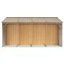 Cobertizo jardín acero galvanizado marrón claro 277x365,5x179cm de vidaXL, Cobertizos - Ref: Foro24-3188300, Precio: 569,53 €...