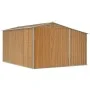 Cobertizo jardín acero galvanizado marrón claro 277x365,5x179cm de vidaXL, Cobertizos - Ref: Foro24-3188300, Precio: 569,53 €...