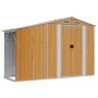 Cobertizo jardín acero galvanizado marrón claro 277x365,5x179cm de vidaXL, Cobertizos - Ref: Foro24-3188300, Precio: 569,53 €...