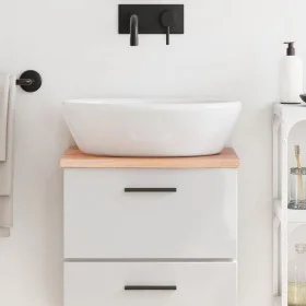 Encimera de baño madera maciza tratada marrón claro 40x40x2 cm de vidaXL, Encimeras - Ref: Foro24-3156092, Precio: 30,89 €, D...