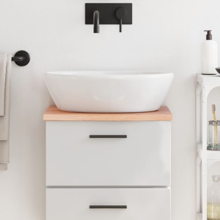 Encimera de baño madera maciza tratada marrón claro 40x40x2 cm de vidaXL, Encimeras - Ref: Foro24-3156092, Precio: 33,44 €, D...