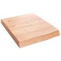 Encimera baño madera maciza tratada marrón claro 40x50x(2-6) cm de vidaXL, Encimeras - Ref: Foro24-3156097, Precio: 45,87 €, ...