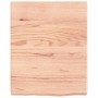 Encimera baño madera maciza tratada marrón claro 40x50x(2-6) cm de vidaXL, Encimeras - Ref: Foro24-3156097, Precio: 45,87 €, ...