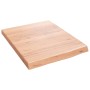 Encimera baño madera maciza tratada marrón claro 40x50x(2-4) cm de vidaXL, Encimeras - Ref: Foro24-3156096, Precio: 38,14 €, ...