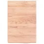 Encimera baño madera maciza tratada marrón claro 40x60x(2-6) cm de vidaXL, Encimeras - Ref: Foro24-3156100, Precio: 52,16 €, ...