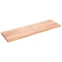 Encimera baño madera maciza tratada marrón claro 200x60x(2-6)cm de vidaXL, Encimeras - Ref: Foro24-3156176, Precio: 182,09 €,...