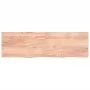 Badezimmerarbeitsplatte aus hellbraun behandeltem Massivholz, 200 x 60 x (2–6) cm von vidaXL, Arbeitsplatten - Ref: Foro24-31...