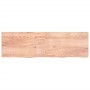 Encimera baño madera maciza tratada marrón claro 200x60x(2-6)cm de vidaXL, Encimeras - Ref: Foro24-3156176, Precio: 182,09 €,...