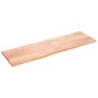 Encimera baño madera maciza tratada marrón claro 200x60x(2-4)cm de vidaXL, Encimeras - Ref: Foro24-3156175, Precio: 157,02 €,...