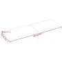 Badezimmerarbeitsplatte aus hellbraun behandeltem Massivholz, 200 x 60 x (2–4) cm von vidaXL, Arbeitsplatten - Ref: Foro24-31...