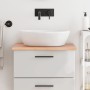 Encimera de baño madera maciza tratada marrón claro 60x60x2 cm de vidaXL, Encimeras - Ref: Foro24-3156110, Precio: 56,81 €, D...