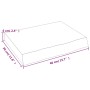 Encimera baño madera maciza tratada marrón oscuro 40x30x(2-6)cm de vidaXL, Encimeras - Ref: Foro24-3156187, Precio: 38,41 €, ...