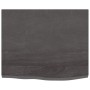 Encimera baño madera maciza tratada marrón oscuro 60x50x2 cm de vidaXL, Encimeras - Ref: Foro24-3156203, Precio: 52,72 €, Des...