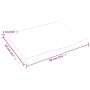 Encimera baño madera maciza tratada marrón oscuro 60x50x2 cm de vidaXL, Encimeras - Ref: Foro24-3156203, Precio: 52,72 €, Des...