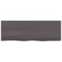 Encimera baño madera maciza tratada marrón oscuro 80x30x(2-6)cm de vidaXL, Encimeras - Ref: Foro24-3156211, Precio: 53,14 €, ...